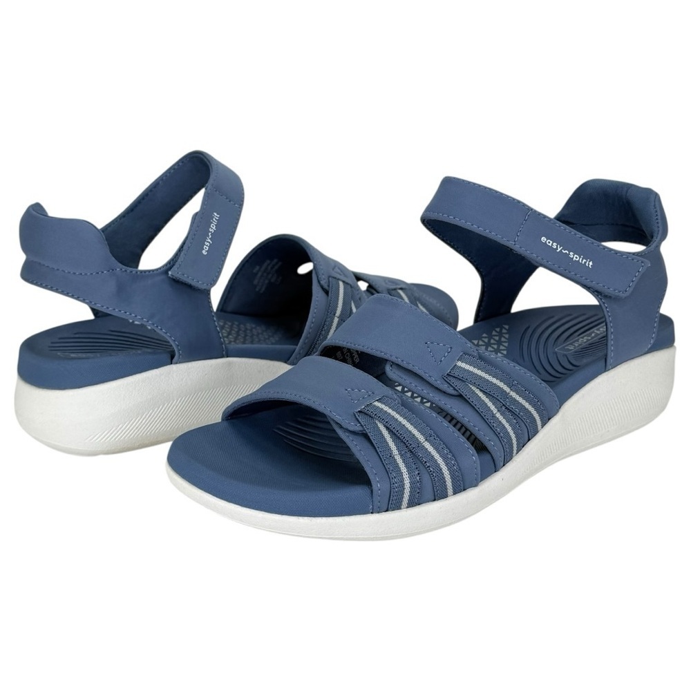 Easy Spirit Weber2 Blue Strappy Cushioned Womens Sandals Size 7M - Picture 7 of 9